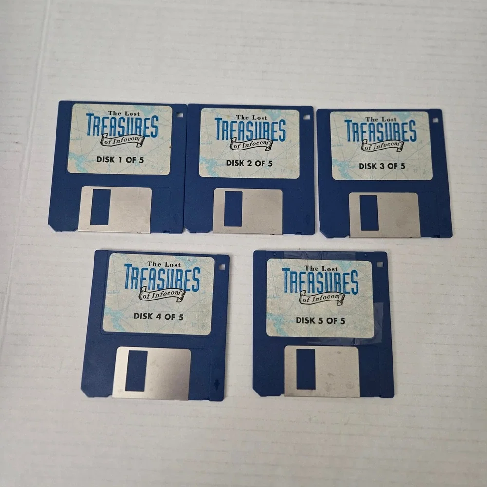 VTG 1991 The Lost Treasures of Infocom PC Big Box 3.5 5.25 Complete Maps Zork